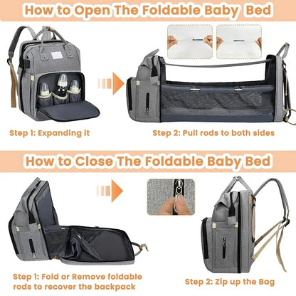 Mommy Bag Folding Baby Bed