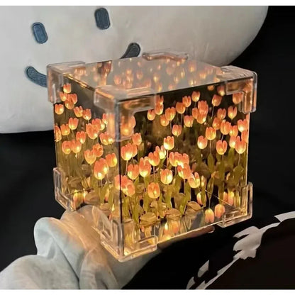 Charming Tulip Cube Night Light